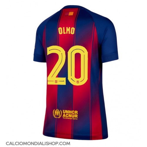 Maglie da calcio Barcelona Dani Olmo #20 Prima Maglia Femminile 2025-26 Manica Corta